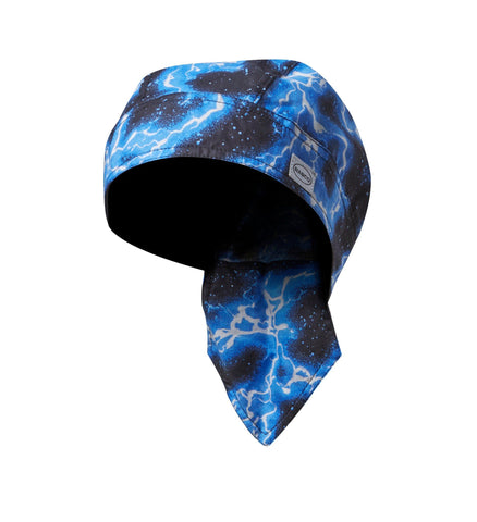 Doo Rag- Blue Lightning One Size Fits All